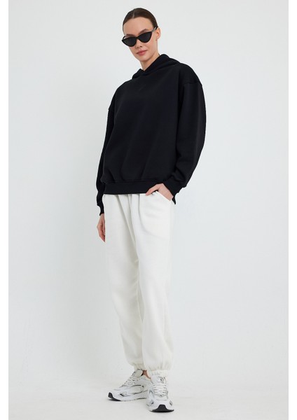 Siyah Hoodie, Oversize Hoodie, Kadın Hoodie