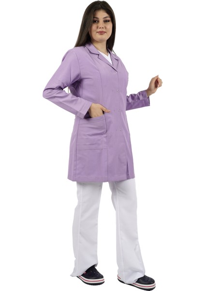 Gömlek Yaka Fabrika Otel Mutfak Meslek Lisesi Stajyer Kadın Renkli Iş Önlüğü modelleri