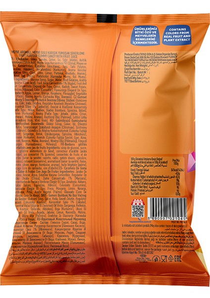 Damla Gummy Oily Worms 80 G Jel Şeker x12
