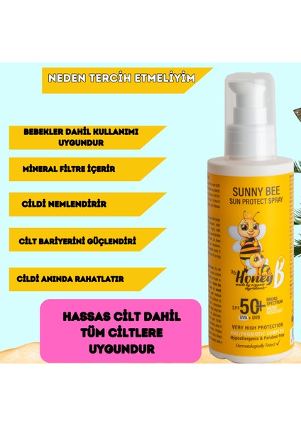 My honey b Sunny Bee 147 ml Güneş Spreyi