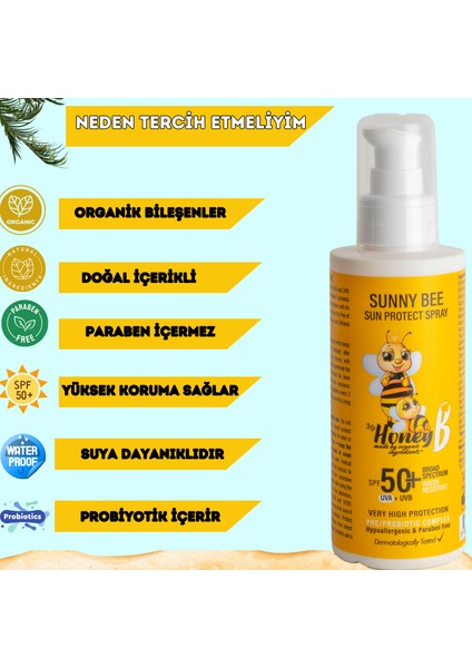 My honey b Sunny Bee 147 ml Güneş Spreyi