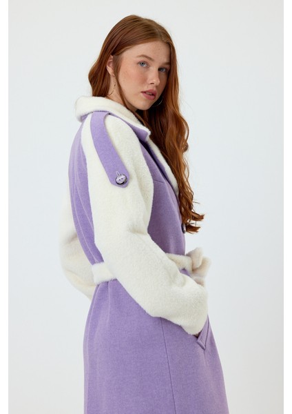 Lila Kaşe Kollar Alkantara Kumaş NR501 indirimleri