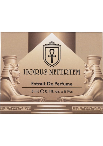 Horus Nefertem Aphrodisiaque, Dream, Blue Wolf, Elite Gentleman, Donna Bollante, Miss - 6'lı 3ml Keşif Seti -009