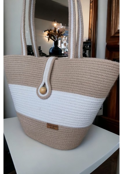 Hasır Çanta Omuz Çantası Plaj Çantası El Emeği Handmade Tasarım Tarz Yaz MODA-30CMX40-42CM fiyatları