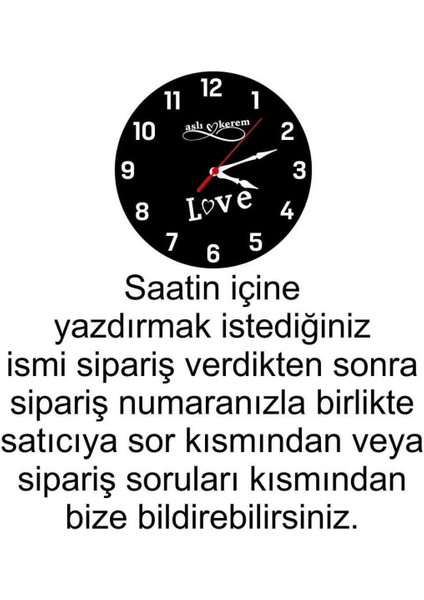 Sevgililer Günü Dekoratif Hediyelik Ahşap Love Saat fiyatları