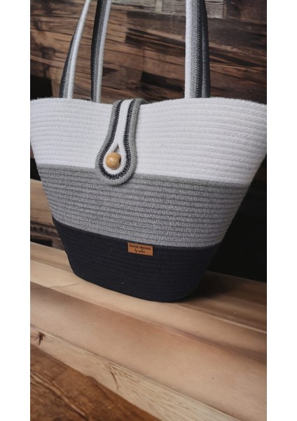 Hasır Çanta Omuz Çantası Plaj Çantası El Emeği Handmade Tasarım Tarz Yaz MODA-30CMX40-42CM fiyatları