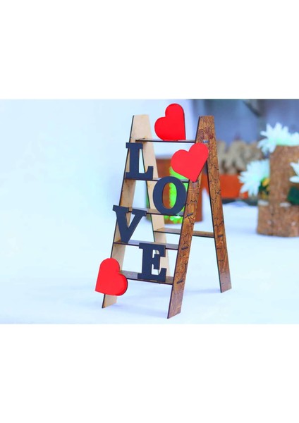 Sevgililer Günü Aşk Standı Love Masa Dekoru