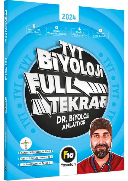 TYT Biyoloji Full Tekrar Video Ders Kitabı