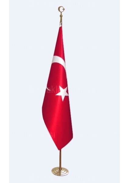 Sarı Kaplama Makam Bayrağı Direği 245 cm fırsatları