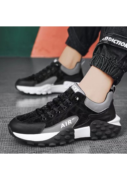 Jiangmeng Koşu Spor Ayakkabısı Moda Ayakkabılar Kalın Tabanlı Nefes Alabilen Rahat Ayakkabılar Erkek Ayakkabıları (Yurt Dışından)