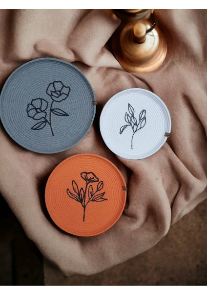 3 Lü Dekoratif Bohem Hasır Tabak Duvar Tabağı Moda Salon Duvar Dekor Handmade