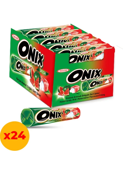 Onix Salsa Karpuzlu Sert Şeker 22,4 gr x 24 Adet Kutulu