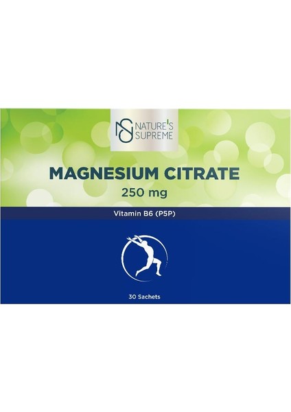 Magnesium Citrate + Vitamin B6 (P5P) 30 Saşe