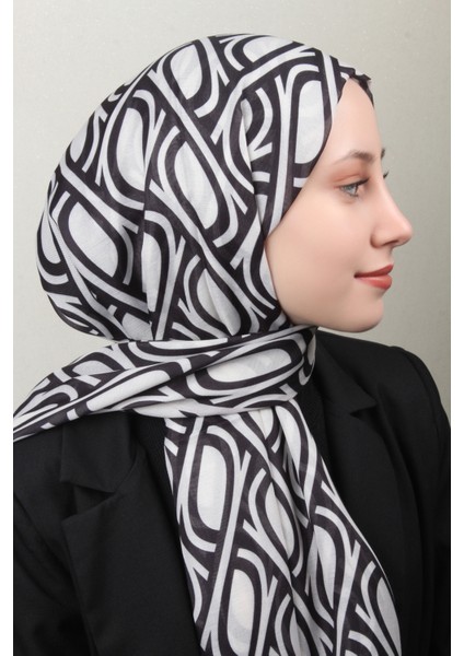 Soft Touch Şal 2778-19 Siyah-Beyaz fiyatları