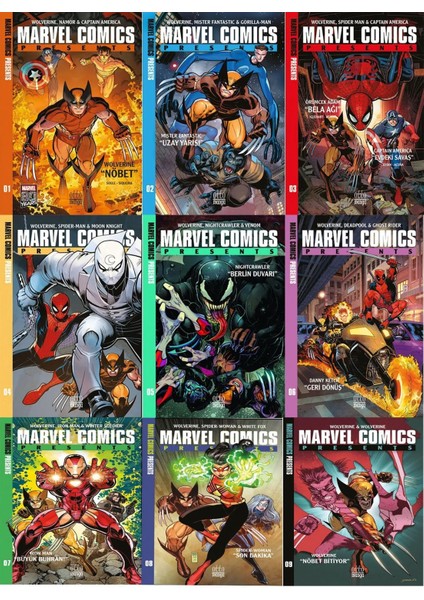 Marvel Comics Presents (1-9) Türkçe Çizgiroman | Spiderman Mini Kartpostal ve Çizgiroman Ayraç