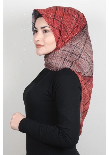 Pamuklu Trend Eşarp 9935-13 Kiremit