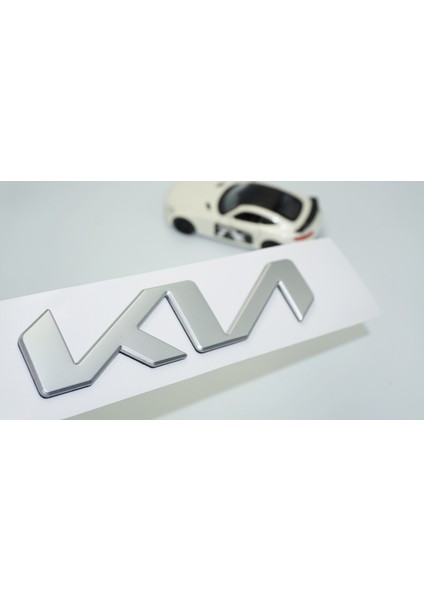 Kia Yeni Nesil Gri Metal Kaput Bagaj 15CM Logo Arma