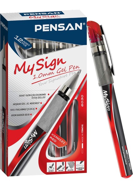 My Sign 1.0 İmza Kalemi 1 Kutu 12 Adet