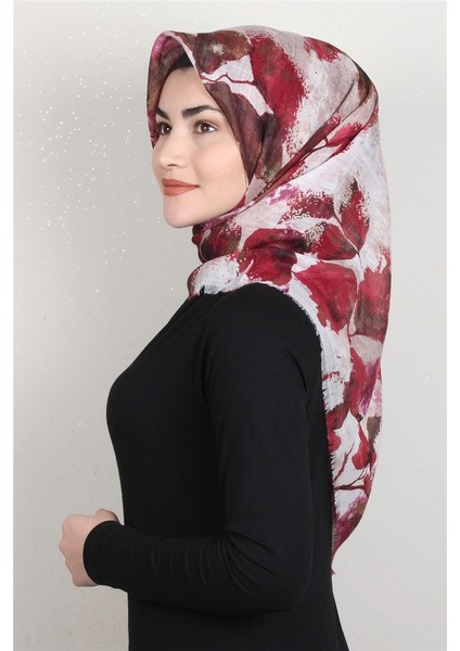 Pamuklu Trend Eşarp 9916-15 Vişne Çürüğü