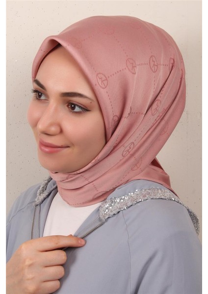 Modakaşmir Ipeksi Jakar Eşarp 5357-21 Pudra