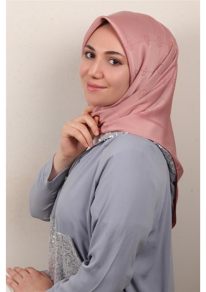 Modakaşmir Ipeksi Jakar Eşarp 5357-21 Pudra