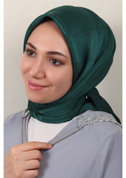 Modakaşmir Ipeksi Jakar Eşarp 5357-25 Zümrüt