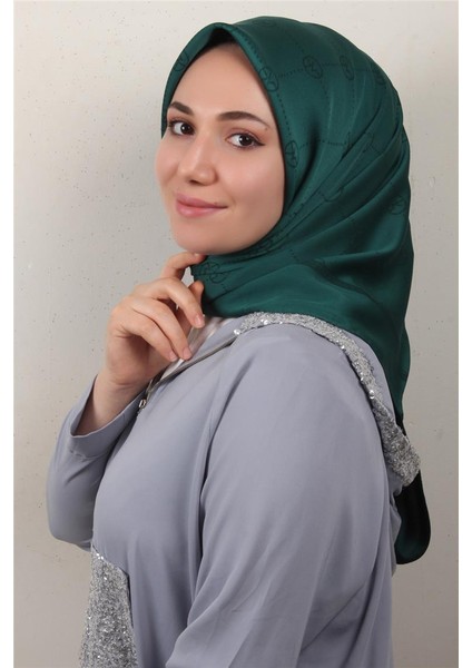 Modakaşmir Ipeksi Jakar Eşarp 5357-25 Zümrüt