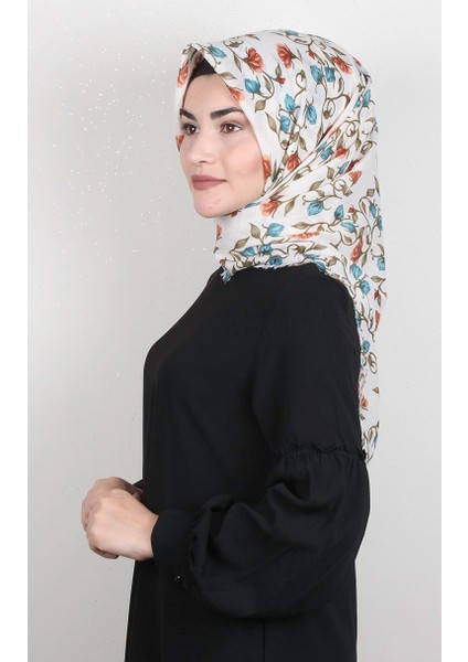 Coton Kare Eşarp 1689-7