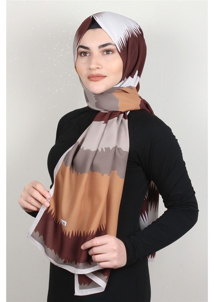 Medine Desenli Şal 1809-3 Orange
