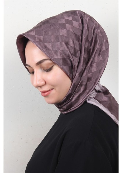 Fashion Monogram Eşarp 8090-19 Leylak modelleri