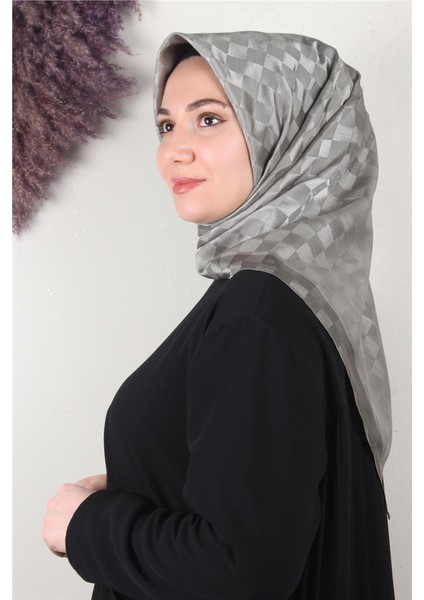 Fashion Monogram Eşarp 8090-10 Küf Yeşili