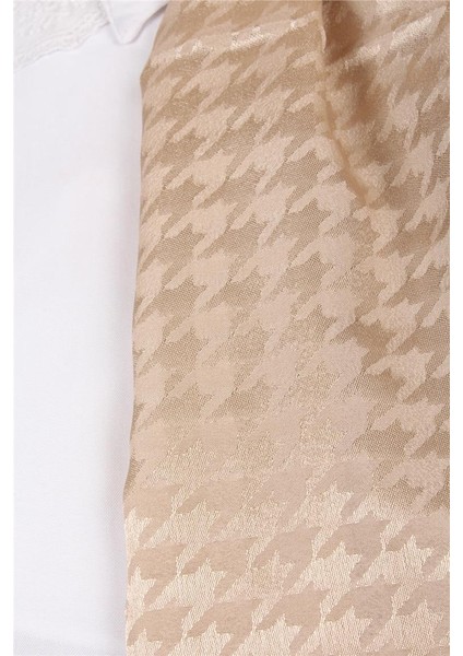 Monogram Şal 149-28 Sütlü Kahve