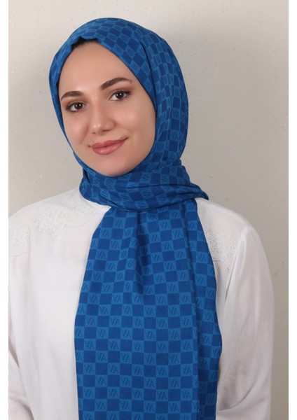 Armine Ultralıght Şal 3097-24 Saks Mavisi
