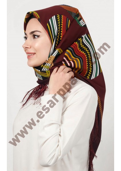 Piramit Püsküllü Eşarp 111-0023-04 modelleri