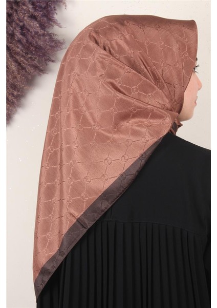 Fashion Monogram Eşarp 8089-14 Kızıl fiyatları