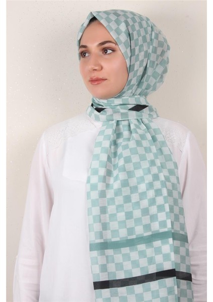 Cotton & Silk Şal 3641-3 Su Mavisi