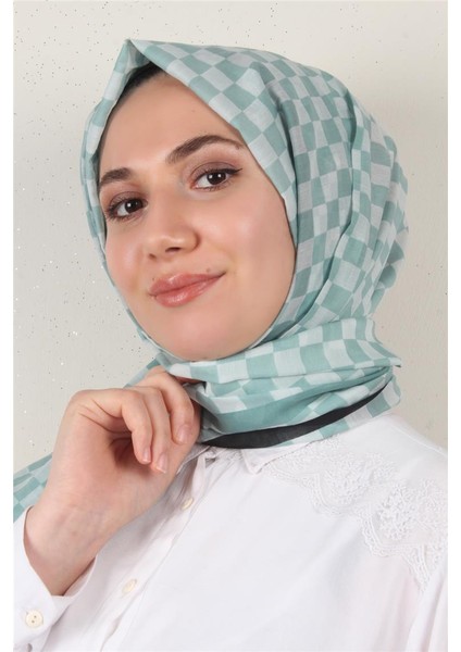 Cotton & Silk Şal 3641-3 Su Mavisi