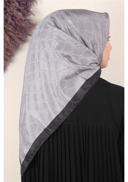Fashion Monogram Eşarp 8089-11 Gümüş fiyatları
