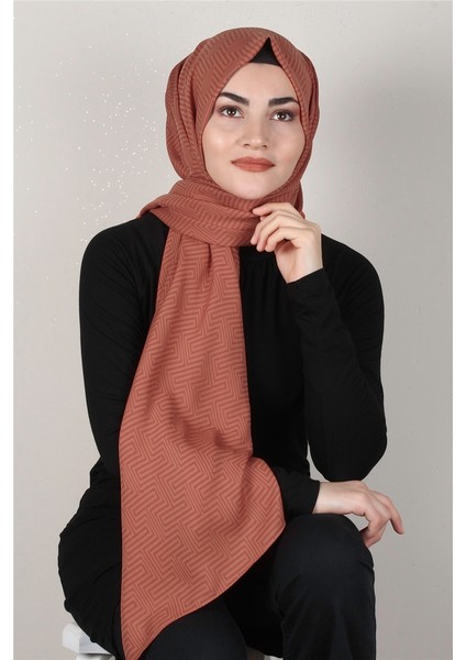 Alya Fresh Şal 2526-7 Kiremit