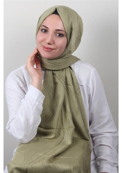 Modakaşmir Jakar Serisi 2761-12 Işıltı Desen Olive