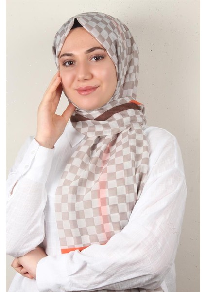 Cotton & Silk Şal 3641-9 Sütlü Kahve