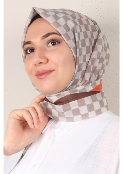 Cotton & Silk Şal 3641-9 Sütlü Kahve modelleri