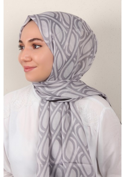 Soft Touch Şal 2778-6 Gri-Siyah