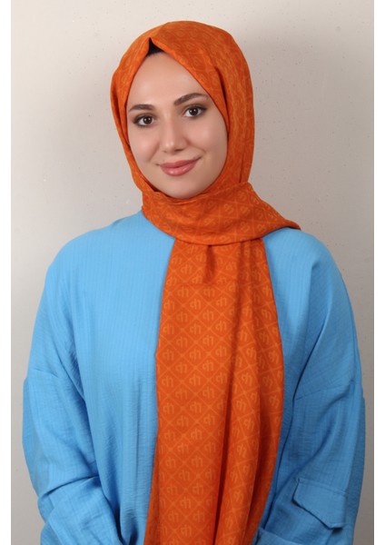 Ultralight Şal 2768-10 Yanık Portakal