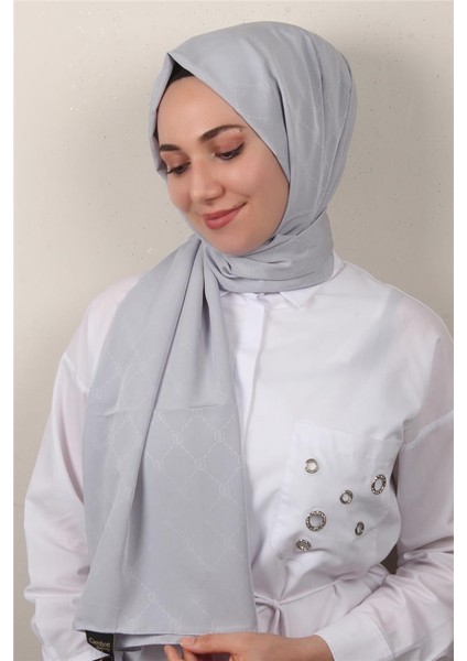 Jakarlı Icon Şal 3103-2 Gümüş