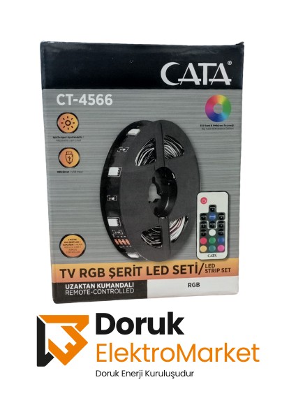 CT-4566 3m Rgb USB Tv/pc Şerit LED Seti