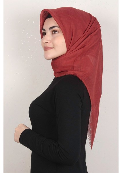 Pamuklu Trend Eşarp 9914-46 Nar Çiçeği