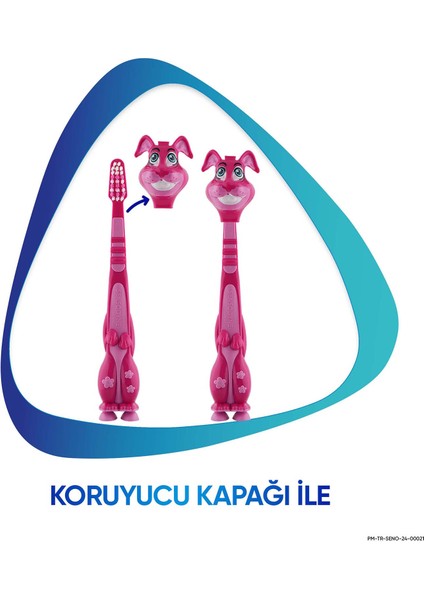 Promine 3-5 Yaş Çürüklere Karşı Koruyan Çocuk Diş Macunu 50 ml+TAVŞANLI Yumuşak Diş Fırçası