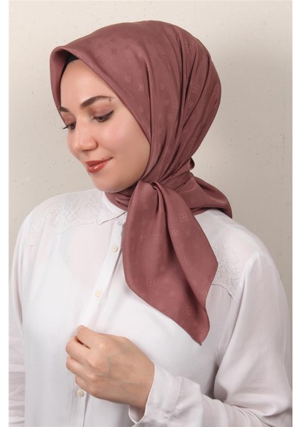 Jakarlı Icon Eşarp 2757-32 Gül Kurusu