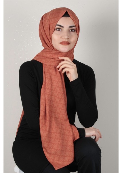 Alya Fresh Şal 2527-22 Kiremit